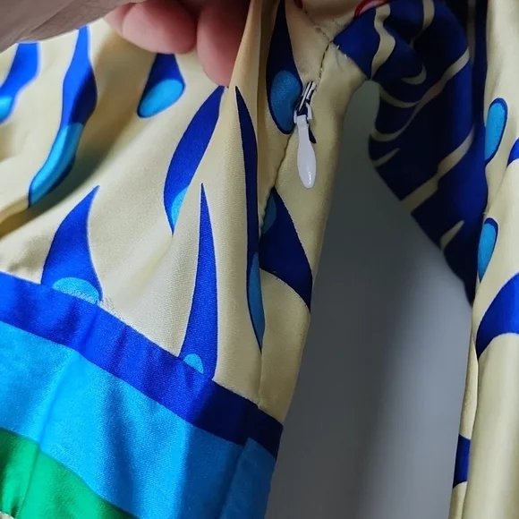 Vintage Silk Pop Printed Dress - Picture 7 of 9